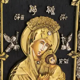 Икона с художественным литьём "Неустанная помощь"