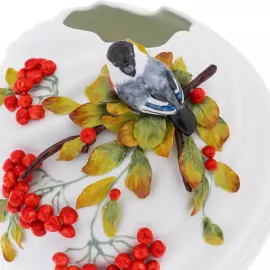 Фарфоровая ваза для цветов "Бриз — рябина"