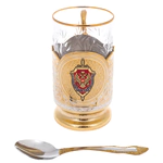 The cup holder "FSB. Tricolor with enamel, Zlatoust