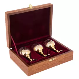 Набор для водки "Герб РФ" на 3 персоны, Златоуст