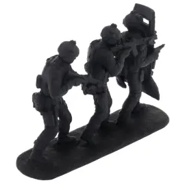 Статуэтка из чугуна "Бойцы спецназа" в подарочной коробке