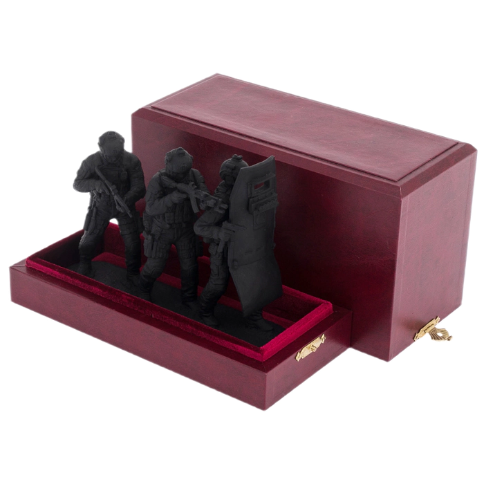 Cast iron statuette "Special Forces Soldiers" in a gift box