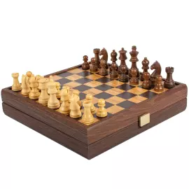 Olive wood and wenge chess set "Staunton"
