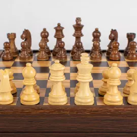 Olive wood and wenge chess set "Staunton"