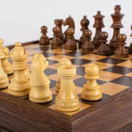 Olive wood and wenge chess set "Staunton"