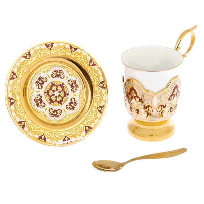 Coffee pair "Patterns" for 1 person, Zlatoust