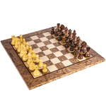 Chess made from the root of the Staunton nut