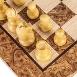 Chess made from the root of the Staunton nut
