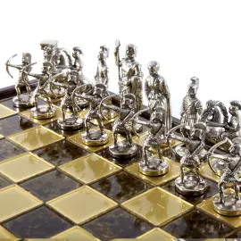 Laminated wood chess set "Archers"