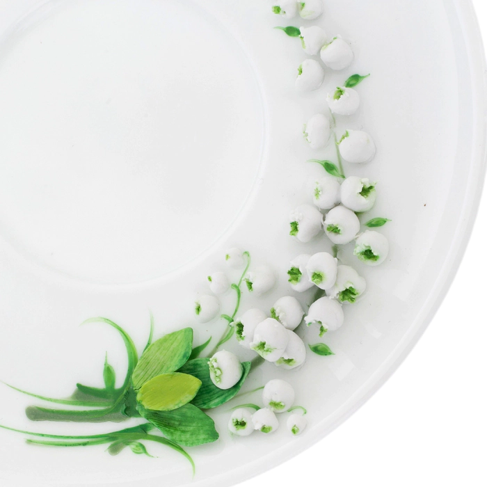 Porcelain coffee set "Lilies of the Valley" for 2 persons