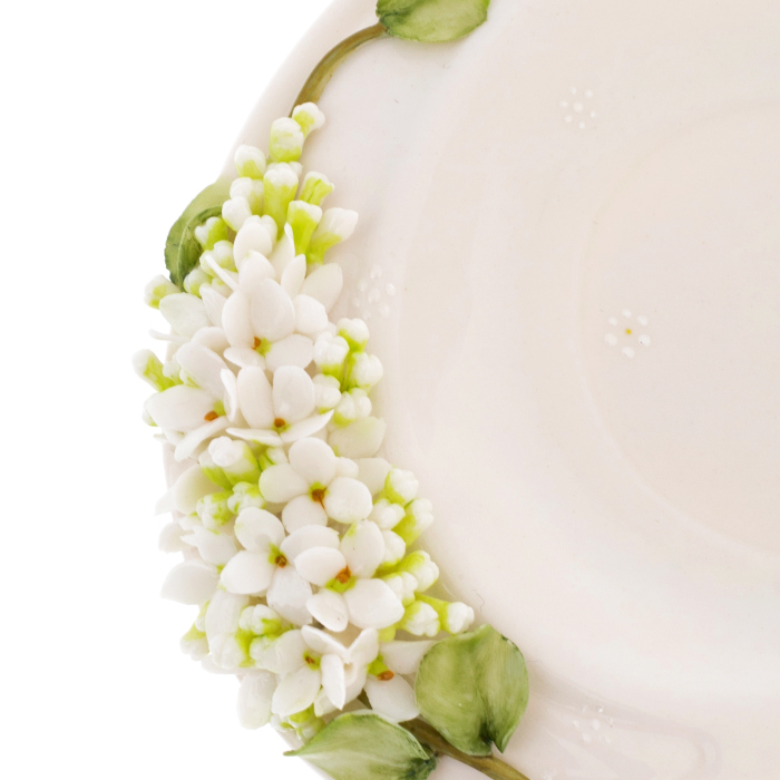 Porcelain tea set "White lilac" for 2 persons