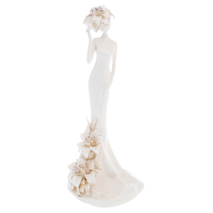 Bone china sculpture "Lady"