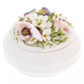 Шкатулка из фарфора "Надежда. Ирис и пион"