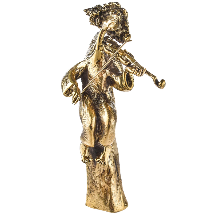 Brass statuette "Angel with violin"