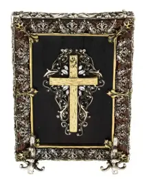 Икона с художественным литьем "Божья Матерь Семистрельная"