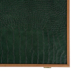 Backgammon with crocodile eco-leather "Manopoulos" green