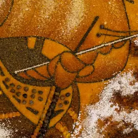 Amber painting "Storm"