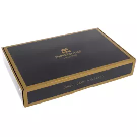 Нарды из шпона и кожи "Manopoulos" карамельно-коричневые