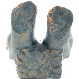 Sculpture with clock "Time in your hands" (Time in your hands)