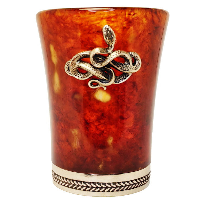 Amber and bronze "Snake" stack