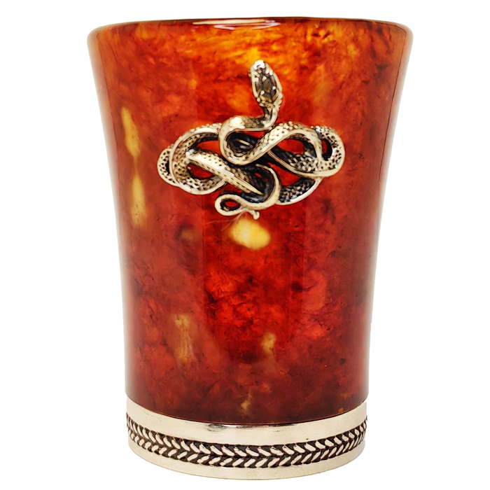 Amber and bronze "Snake" stack