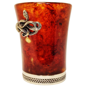 Amber and bronze "Snake" stack