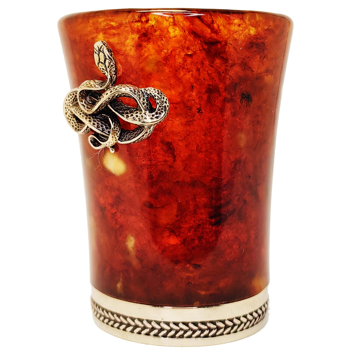 Amber and bronze "Snake" stack