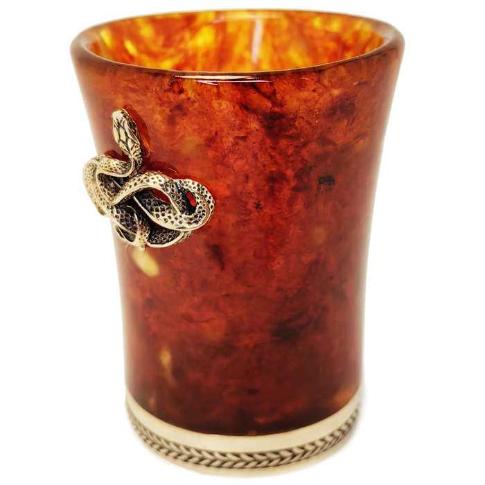 Amber and bronze "Snake" stack