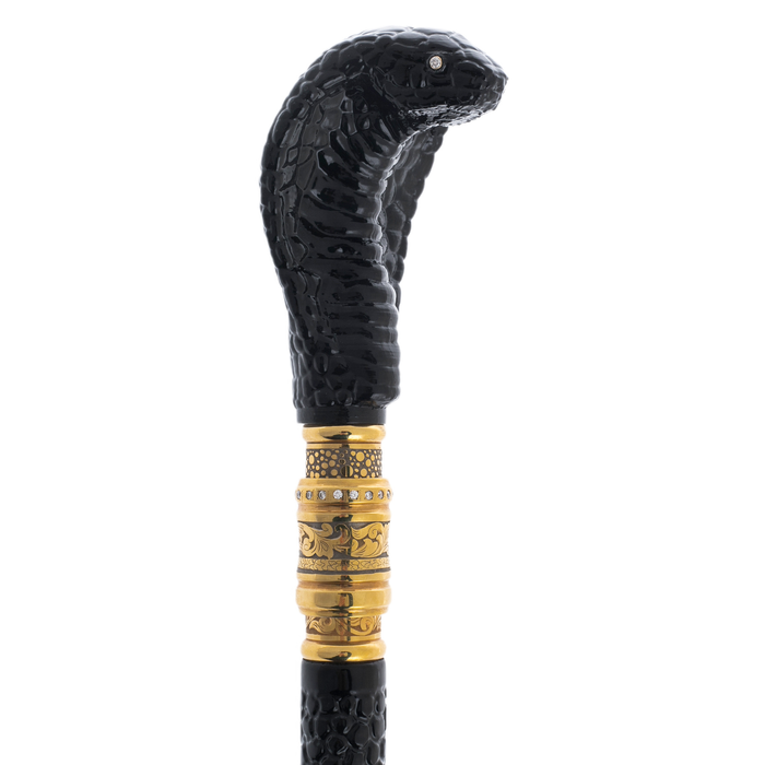 Cane decorated with "Cobra" Zlatoust