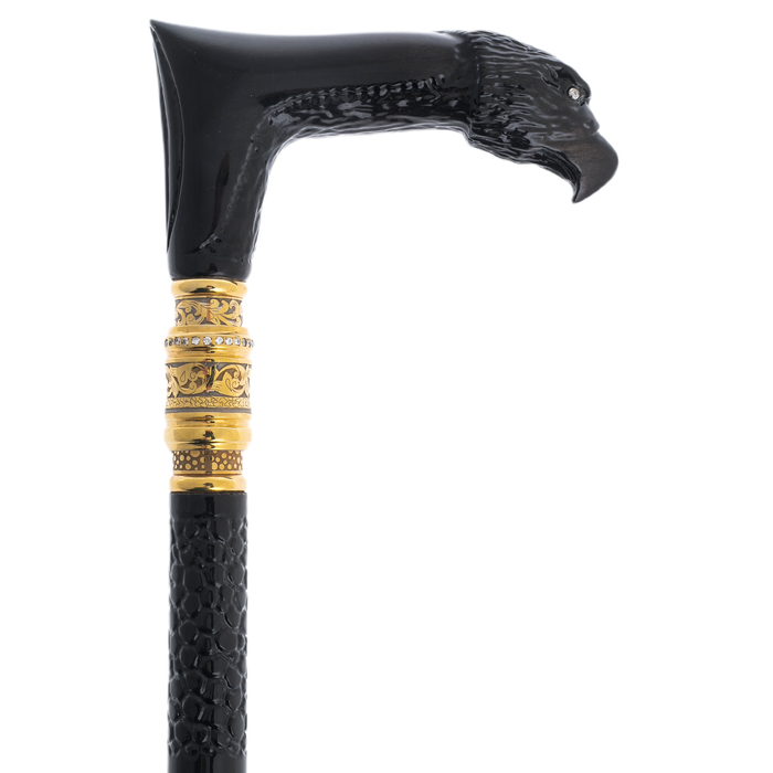 Walking stick decorated with "Eagle" Zlatoust