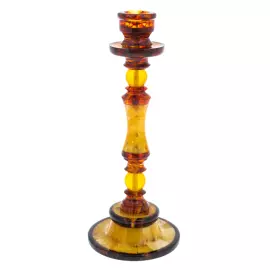 Amber candle holder set "Para"