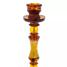 Amber candle holder set "Para"