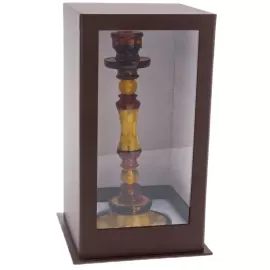 Amber candle holder set "Para"