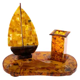 Настольный набор из янтаря "Венеция"