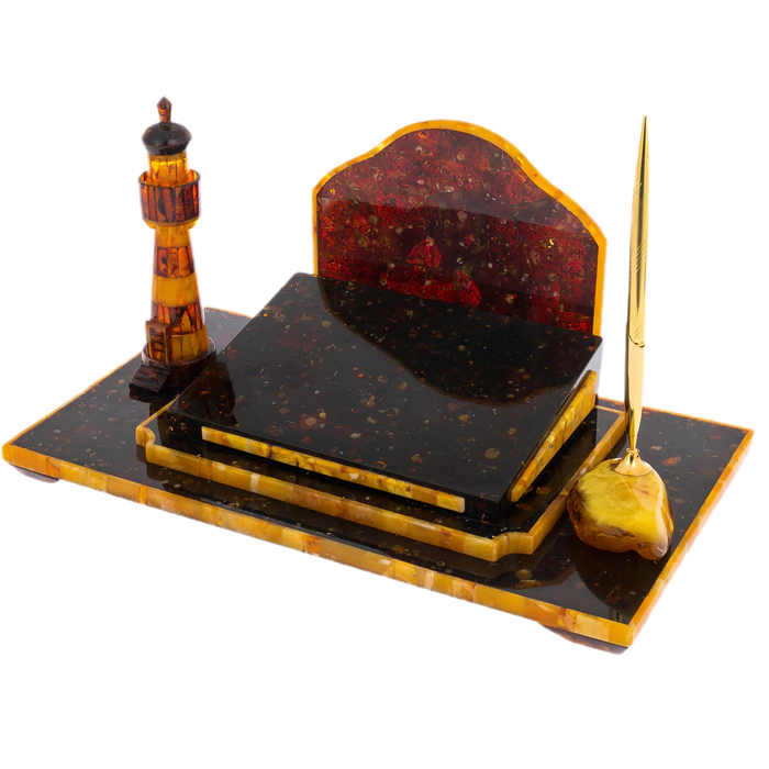 Amber table set "Emperor. The Lighthouse"