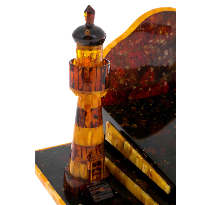 Amber table set "Emperor. The Lighthouse"