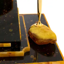 Настольный набор из янтаря "Император. Маяк"