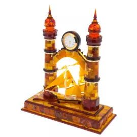 Tilsit amber table clock