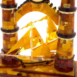 Tilsit amber table clock