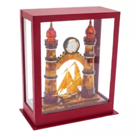 Tilsit amber table clock