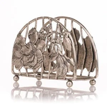Napkin holder made of nickel silver "Magnolia"