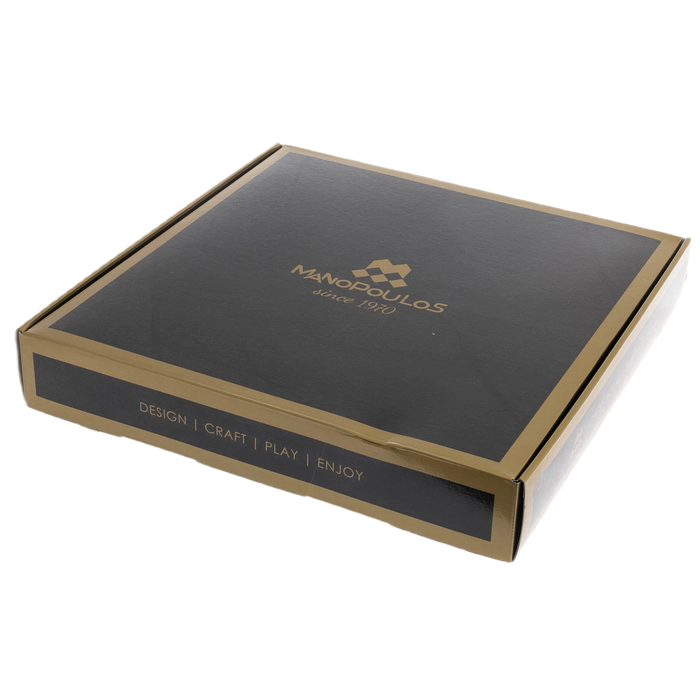 Laminated wood chess set "Greco-Roman period" brown