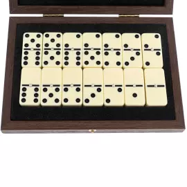 Домино "Manopoulos" в футляре из крокодиловой экокожи