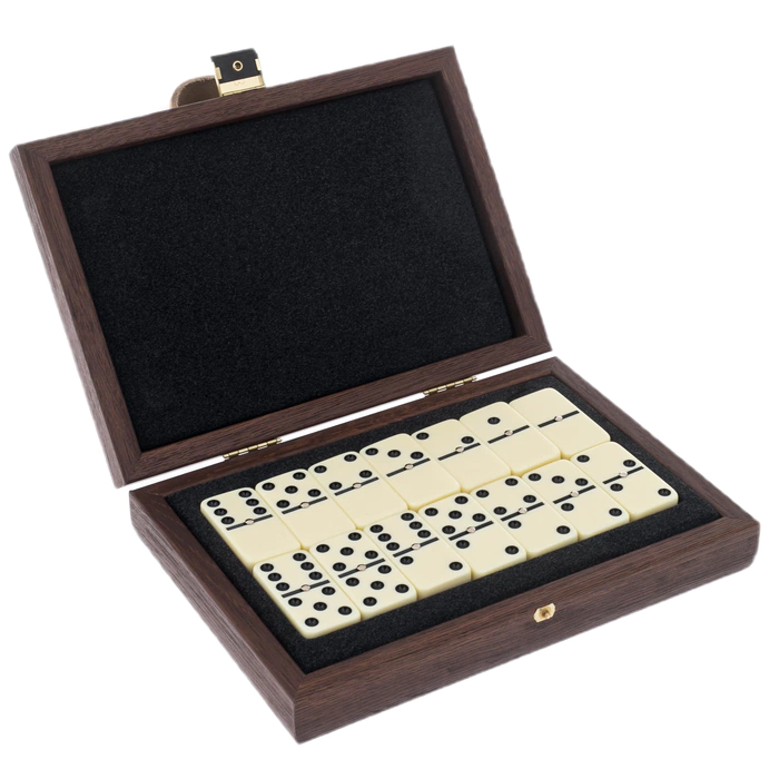 Domino "Manopoulos" in an ostrich eco-leather case