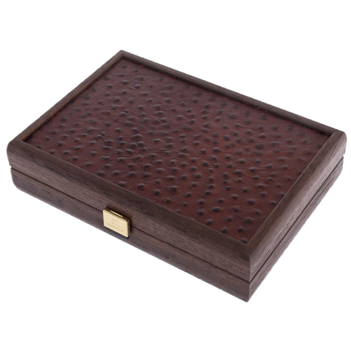 Domino "Manopoulos" in an ostrich eco-leather case