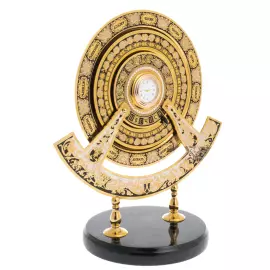 Часы "Вечный календарь" на подставке из нефрита, Златоуст