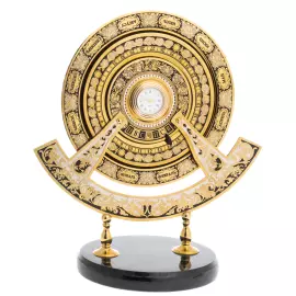 Часы "Вечный календарь" на подставке из нефрита, Златоуст