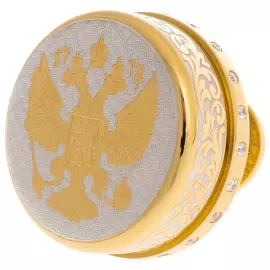 Equipment for the seal "Coat of Arms of the Russian Federation" with malachite, Zlatoust