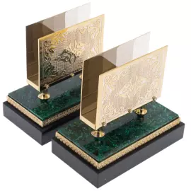 Malachite desk set "Horse" Zlatoust