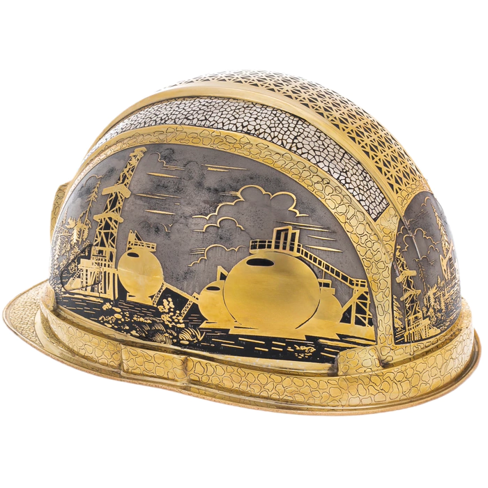 Souvenir "Helmet of an oilman" Zlatoust